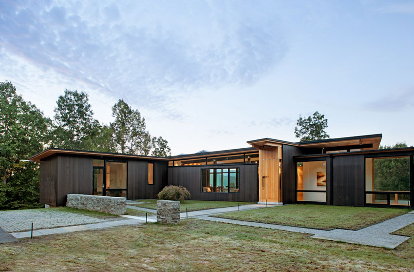 Piedmont Residence by Carlton Architecture, nestled in the foothills of the Blue Ridge Mountains, north carolina